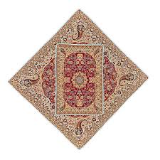 تصویر 4 از سجاده ترمه سرمه دوزی شده با الهام از طرح‌ های طبیعت